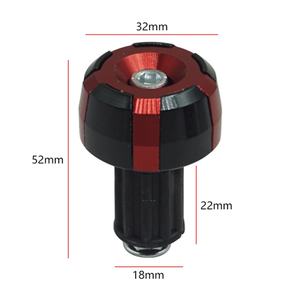Tapón de mango de cabeza de bola de doble color de aleación de aluminio CNC para extremos de barra protectora de motocicleta parte decorativa - Product Image 2