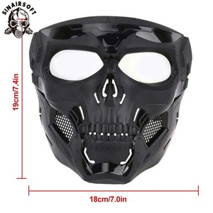 Máscara de Media Cara Táctica LY1710 de Sinairsoft, Material de Nailon Impermeable para Juegos CS y Uso en Exteriores - Product Image 5