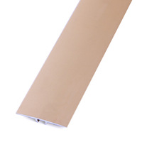 Profilé de bordure en alliage d'aluminium à rainure en T, surface imitation bois, pour transition carrelage et stratifié