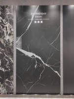 Dalle en porcelaine de marbre de haute qualité Foshan 2400x1200mm grande dalle de carrelage pierre frittée luxueuse pour mur d'hôtel grande dalle