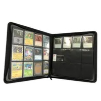 EN STOCK Nouveauté 2023 – Classeur de cartes sportives 12 poches en PU de haute qualité, texture Xeno colorée, avec fermeture à clip – 12 pièces par boîte