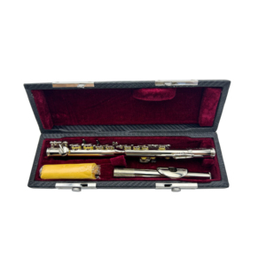 SEASOUND Flauto <span class=keywords><strong>Ottavino</strong></span> Professionale in Do Best-Seller JYPC202N con 16 Chiavi, Corpo in Cupronickel NICHELATO e Custodia in Pelle, Do Chiuso - Product Image 5