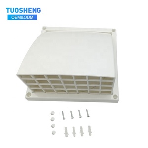 Hiện đại vuông bên ngoài tường ABS nhựa hệ thống thông gió với Air Vent Outlet bao gồm trắng tùy chỉnh kích thước dễ dàng cài đặt - Product Image 2