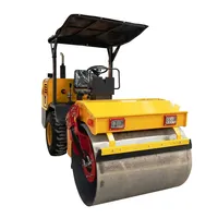 Rouleau compresseur vibratoire QIYUN de 3,5 tonnes, rouleau compresseur à tambour unique, machine de compactage vibratoire hydraulique pour le compactage de l'asphalte et du sol