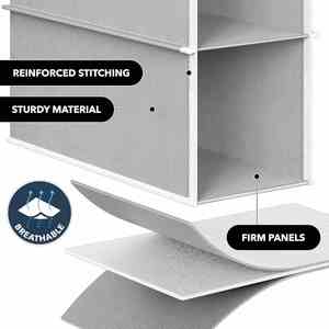 Organisateur de chaussures suspendu multicouche, sac de rangement pliable pour armoire et placard, support pour chaussures et baskets - Product Image 3