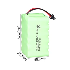 ישיר במפעל 14.4V 2400mAh AA שלט רחוק לרכב צעצוע NIMH מארז סוללות שואב אבק חשמלי להחלפה לרכב