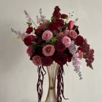 W-D062 Nouvelle Boule de Fleurs Artificielles, Centre de Table pour Mariage, Décoration d'Allée, Boule Florale pour Mariage
