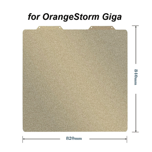 Placa de Construcción Magnética de Acero con Resorte PEI de Doble Cara ELEGOO OrangeStorm <span class=keywords><strong>Giga</strong></span> 800 820 840 para Impresora 3D FDM de Gran Formato - Product Image 1
