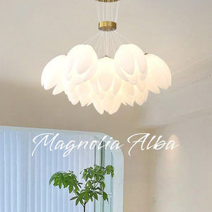 Lustre rond à plusieurs têtes LED QiaoSheng Moon pour salon, chambre et éclairage domestique - Product Image 3