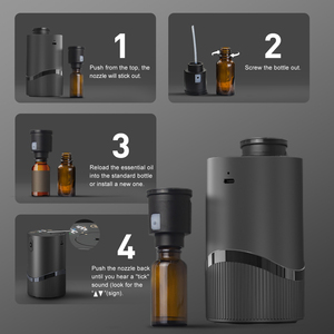 Portable Rechargeable PR-66A Waterless Aromatherapy <b>Diffuser</b> with USB Cable <b>for</b> <b>Car</b> Home Use - Product Image 3