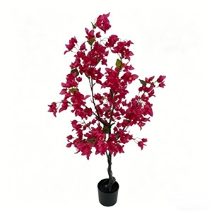 High Quality Real Touch <b>Artificial</b> Silk Bougainvillea <b>Trees</b> Durable <b>Indoor</b> Desktop Plants - Product Image 1