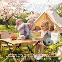 Jouets en peluche interactifs pour enfants Tumama, éléphant dansant à grandes oreilles, poupées avec enregistrement vocal, jouet musical en peluche pour bébé