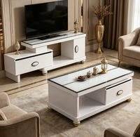 Ensembles de salon modernes 2026 : Meuble TV, Table basse de luxe avec rangement, Table basse de salon, Armoire de rangement