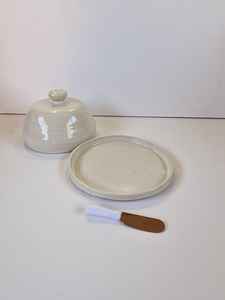 Plat à beurre ou à fromage en dôme en grès Plat à beurre en céramique Plat à beurre en dôme fait à la main - Product Image 5