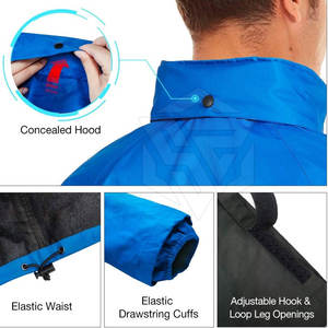 Combinaison de pluie en polyester haute performance pour hommes, imperméable, respirant, poitrine, fermeture éclair, nouveau design fabriqué au Pakistan - Product Image 3
