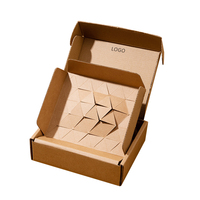 Boîtes d'expédition express en kraft rigides, pliables, recyclables, pour écouteurs, avec doublure en nid d'abeille résistante aux chocs