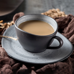 Ensemble de Plats en Céramique Mat Nouveau Design Gris et <span class=keywords><strong>Café</strong></span>, Ensemble de Vaisselle, Ensemble de Plats à Dîner en Porcelaine - Product Image 6