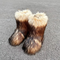 Bottes d'hiver imperméables mi-mollet pour femmes, bottes de neige moelleuses, chaussures plates d'extérieur avec semelle extérieure en plastique, confortables et chaudes