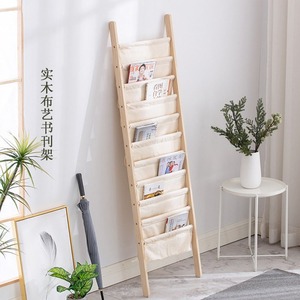 Magazine Rack Floor <b>Standing</b> Wood Minimalist Design For Home Office Use - Product Image 3