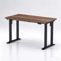 Bureau électrique ergonomique réglable en hauteur, table assis-debout intelligente à 4 pieds, cadre de bureau debout, bureau de gaming à double moteur