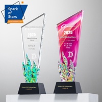 Trophée en cristal personnalisé pour réunion annuelle, récompense pour champion de ventes, médaille créative, employé exceptionnel, commémoratif personnalisé gratuit