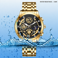Montre pour homme de haute qualité, nouvelle conception, marque haut de gamme, classique, analogique, résistante à l'eau 3ATM, bracelet en acier inoxydable, quartz