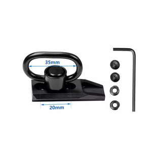 Soporte Giratorio QD Tradicional de Dos Puntos de Liberación Rápida de Aluminio de Alta Resistencia para Correa de Seguridad, Negro, para Caza, Venta al por Mayor - Product Image 2