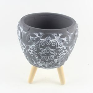 Pot de fleurs de jardin en ciment de haute qualité Totem <span class=keywords><strong>Bonsai</strong></span> Pots succulents Offre Spéciale jardinières décoratives à vendre - Product Image 4