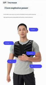 新型ウェイトベスト 反射ストライプ付き 調節可能なバックル 快適で耐久性のあるランニングベスト ウォーキングやランニングに最適 - Product Image 5