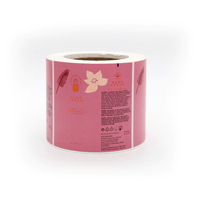 Etiquetas Adhesivas de PVC Premium para Gel de Ducha, Rollo de Etiquetas con Laminado Brillante para Empaquetado de Productos de Ducha