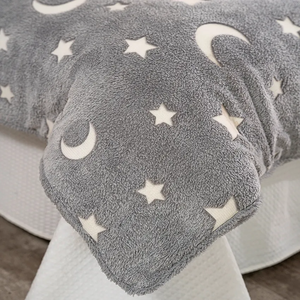 <span class=keywords><strong>Set</strong></span> <span class=keywords><strong>copripiumino</strong></span> In pile di <span class=keywords><strong>flanella</strong></span> Super morbido fantasia di nuovo arrivo di lusso Glow In The Dark - Product Image 3