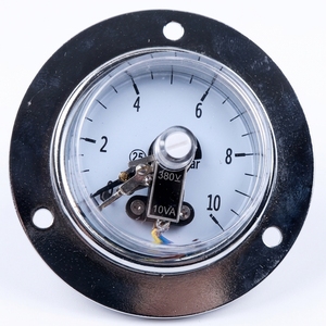 Manomètre de contact en acier inoxydable, conception axiale, plage 0-10 MPa, pour gaz, hydraulique, vide, avec limite supérieure/inférieure - Product Image 5