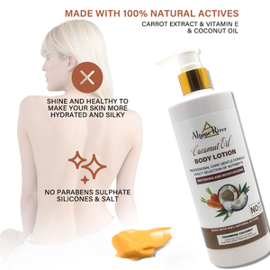 Produits de soins de la peau biologiques à la carotte avec marque privée Lotion corporelle à la noix de <span class=keywords><strong>coco</strong></span> pour femmes blanchissante et hydratante pour la peau à la vitamine E - Product Image 5