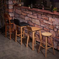 HUALIN moderno in legno massello stile Cafe bar Lounge ristorante in legno massello tavolo da pranzo e sedia Set