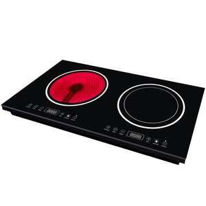 Cuisinière infrarouge à Double <span class=keywords><strong>induction</strong></span>, cuisinière infrarouge à <span class=keywords><strong>induction</strong></span> <span class=keywords><strong>mixte</strong></span>, deux plaques <span class=keywords><strong>de</strong></span> <span class=keywords><strong>cuisson</strong></span> combinées, cuisinière hybride avec une bonne technologie et des matériaux - Product Image 2