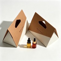 Boîte de parfum de haute qualité en gros, boîte de parfum personnalisée avec poignée, emballage de luxe pour cosmétiques et parfums avec encre de soja
