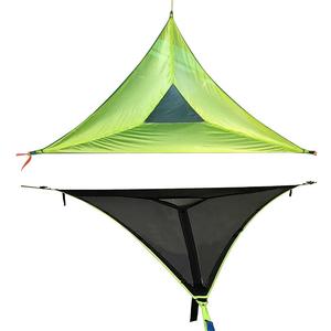 Hamac portable en nylon pour 2 à 3 personnes, équipement de camping et de randonnée en plein air, toutes saisons, 150 kg, sac de rangement - Product Image 2