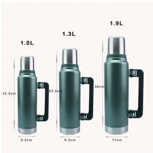 Termo de Acero Inoxidable de 1.3L con Logotipo Personalizado, Botella de Agua Portátil para Viajes y Campamento - Product Image 2