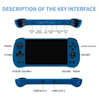 Console de jeu portable POWKIDDY X55 5,5 pouces avec écran IPS 1280*720, RK3566, console rétro open-source