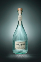 Vente en gros de mini bouteille d'alcool en verre de 750ml à rayures verticales avec bouchon d'étanchéité pour Gin Whisky Vodka et Tequila