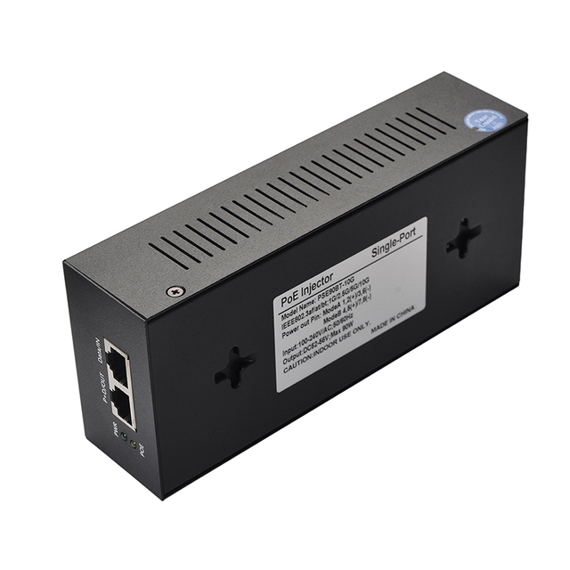 SDAPO PSE90BT-10G PoE Active Injector Single Port 90W 10Gbps PoE++ IEEE802.3af/at/bt Standard 48V PoE Injector