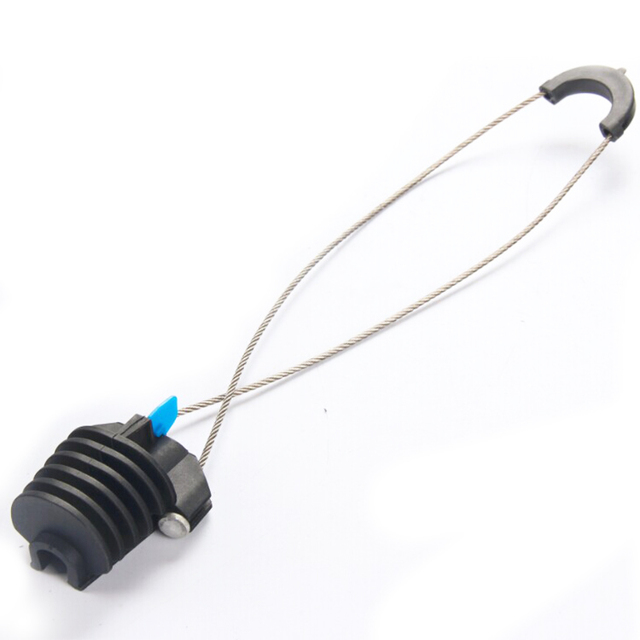 ADSS Anchor Clamp for Fiber Optic Cables Nylon+Steel Black