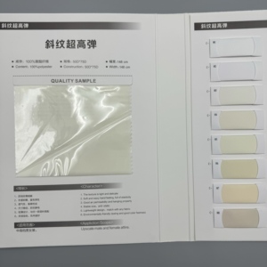 100% 폴리에스터 스트레치 트윌 원단 50D75D 경량 160가지 색상 재고 있음 90gsm 마감 처리 1-7일 이내 배송 - Product Image 3