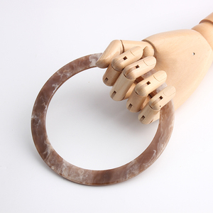 Chất Liệu Acetate 12Cm 13 Cm Vòng Tròn Túi Xử Lý Handmade Túi Xách Rùa Vỏ Nhựa Vòng Xử Lý Cho Túi Xách Crochet Làm - Product Image 5