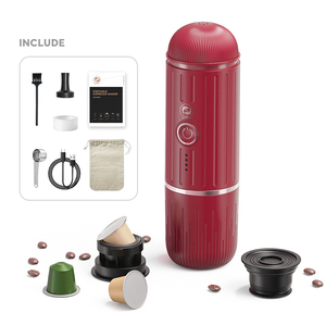 Machine à café à capsules <span class=keywords><strong>italienne</strong></span> 2 en 1 I Cafilas ME2218, chauffage et broyage automatiques, portable, pour les sports de plein air et les voyages - Product Image 1
