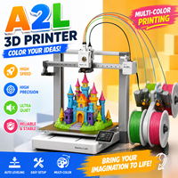 Impresora 3D A2L / A1 Combo de Alta Velocidad, Nivelación Automática Completa, Gran Tamaño, Multicolor, PLA FDM, Alta Productividad