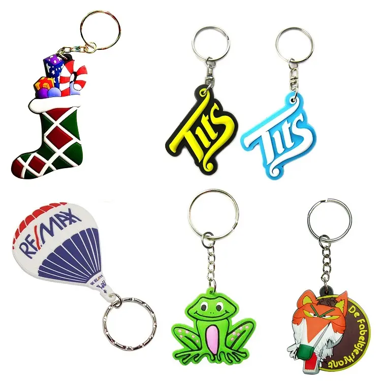OEM Factory Direct Sale Free Custom Keychain For Gift Decoration Silicone Soft Pvc Anime Advertising Keychain