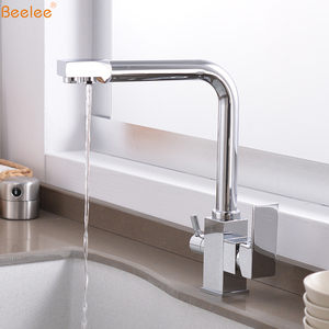 Beelee फिल्टर रसोई नल ठंडा और गर्म मिक्सर नल, पीने के पानी फिल्टर तीन तरह रसोई सिंक नल - Product Image 3