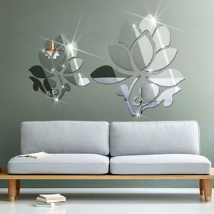 Fashion 3D Applique Mirror <b>Stickers</b> Acrylic Self-adhesive Removable <b>Wall</b> <b>Sticker</b> DIY Home Room <b>Decoration</b> <b>Wall</b> Art - Product Image 3