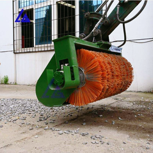 Bánh xe tải đường quét tập tin đính kèm xô chổi thủy lực Con lăn quét với bụi xô - Product Image 1